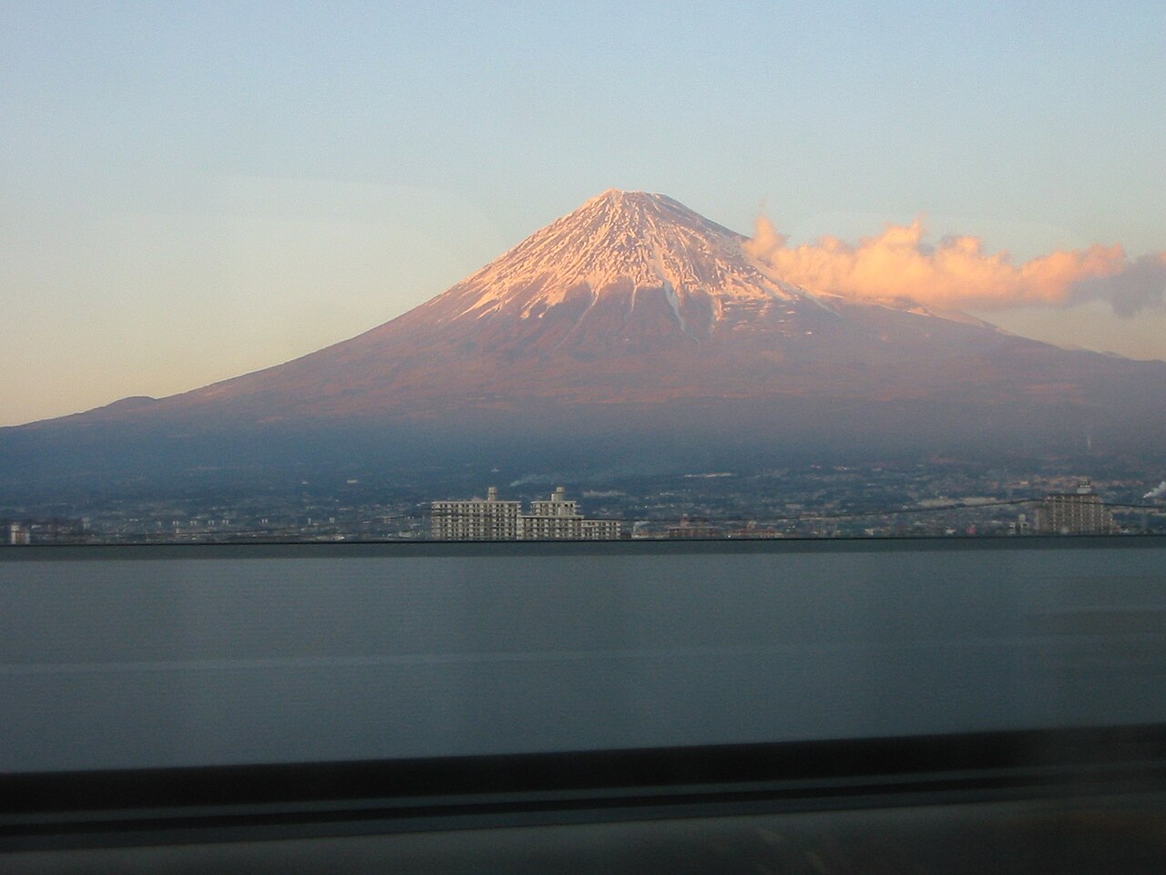 Mount fuji bullet train
